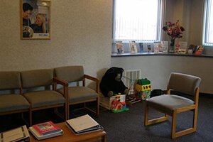 Dr. David Spilkia office has comfortable zone for kid